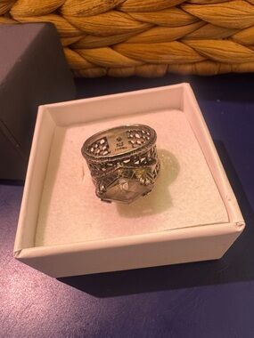 Silpada Sterling Silver Marqueesa Ring with Cubic Zirconia stone